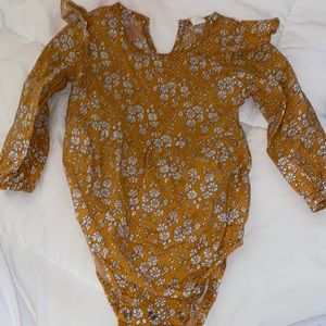 Yellow gold floral bodysuit